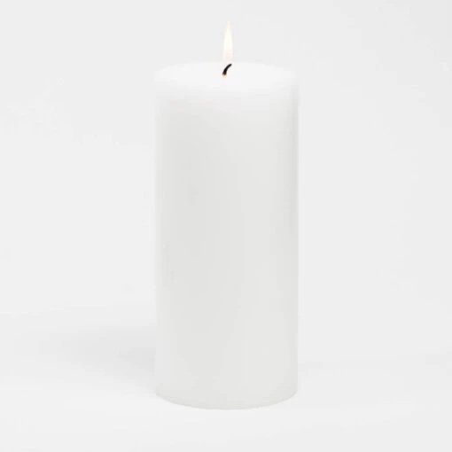Richland 4" X 9" White Pillar Candles Set Of 6