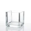 Richland Square Glass Cube Vase 4" Set Of 12