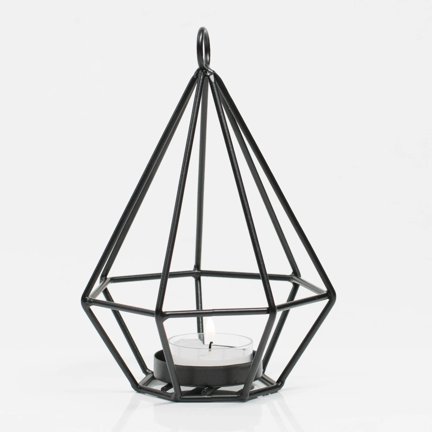 Richland Geometric Tealight Candle Holders - Black Set Of 12 1 Richland Geometric Tealight Candle Holders - Black Set Of 12