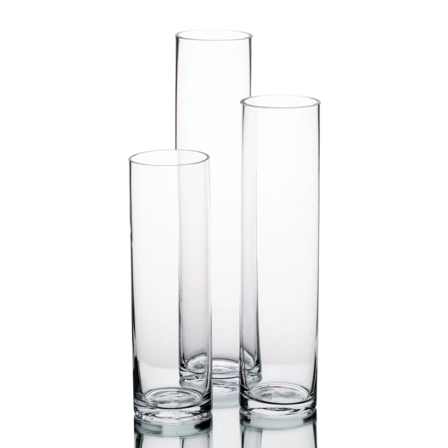Richland Sloan Cylinder Vase 9.75", 11.75" & 13.75" Set Of 3 1 Richland Sloan Cylinder Vase 9.75", 11.75" & 13.75" Set Of 3