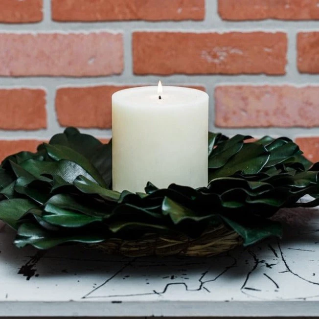 Richland Preserved Magnolia Wreath 17" 3 Richland Preserved Magnolia Wreath 17" - Image 3