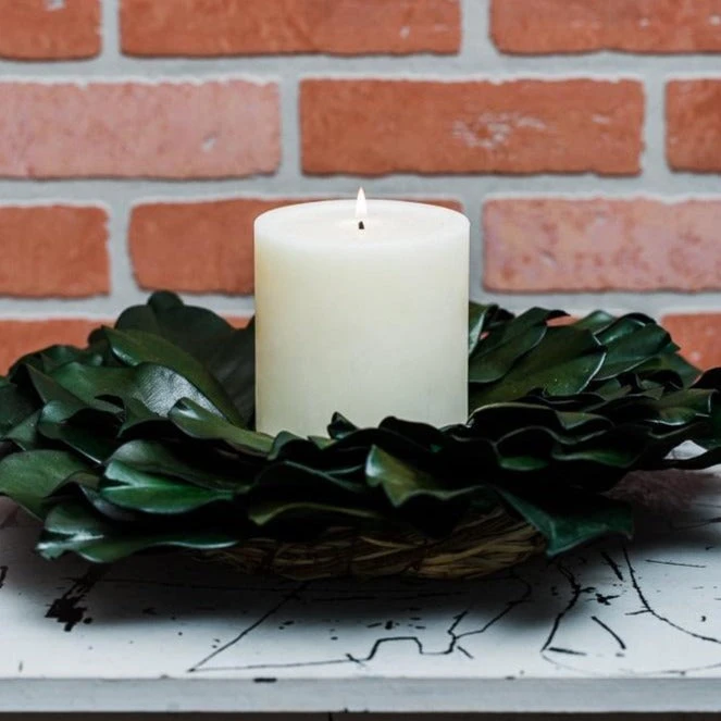 Richland Preserved Magnolia Wreath 17" Set Of 6 2 Richland Preserved Magnolia Wreath 17" Set Of 6 - Image 2