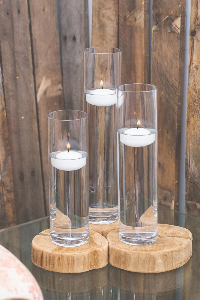 Richland Floating Candles & Sloan Cylinder Vases Set Of 3 2 Richland Floating Candles & Sloan Cylinder Vases Set Of 3 - Image 2