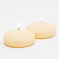 Richland Floating Candles 3" Ivory Set Of 24