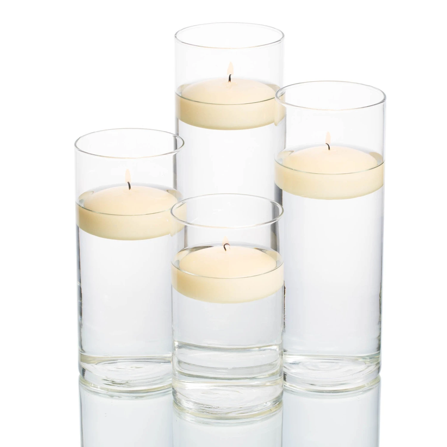Richland Floating Candles & Eastland Cylinder Holders Set Of 48 9 Richland Floating Candles & Eastland Cylinder Holders Set Of 48 - Image 9