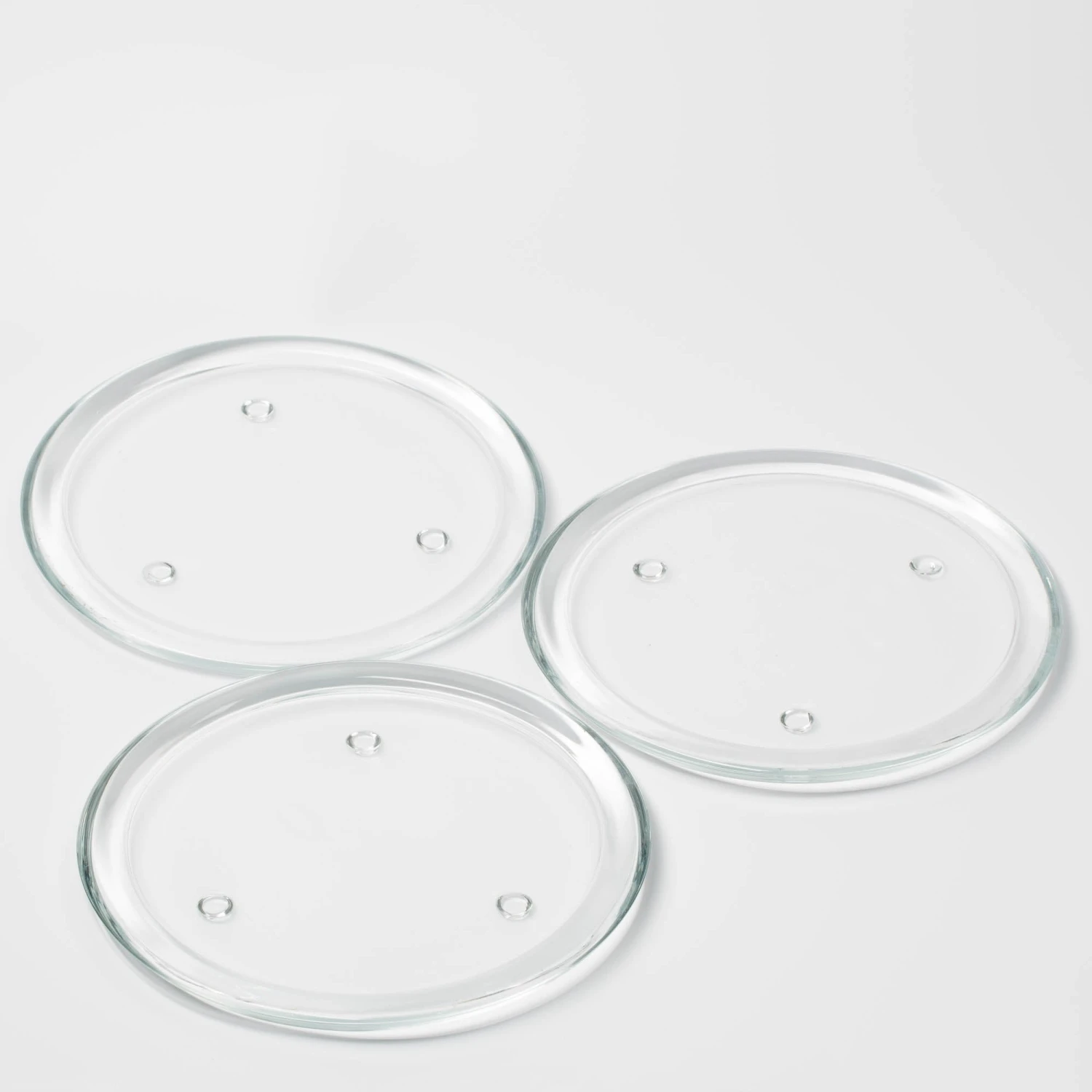 Richland Round Glass Pillar Plate 8" Set Of 16 1 Richland Round Glass Pillar Plate 8" Set Of 16