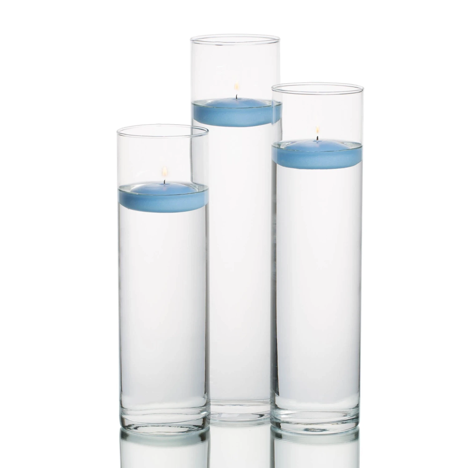 Eastland Tall Cylinder Vases With Richland Floating Candles Set Of 18 7 Eastland Tall Cylinder Vases With Richland Floating Candles Set Of 18 - Image 7