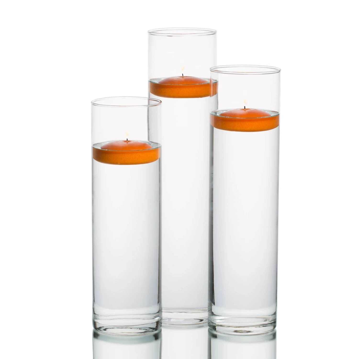 Eastland Tall Cylinder Vases With Richland Floating Candles Set Of 18 15 Eastland Tall Cylinder Vases With Richland Floating Candles Set Of 18 - Image 15