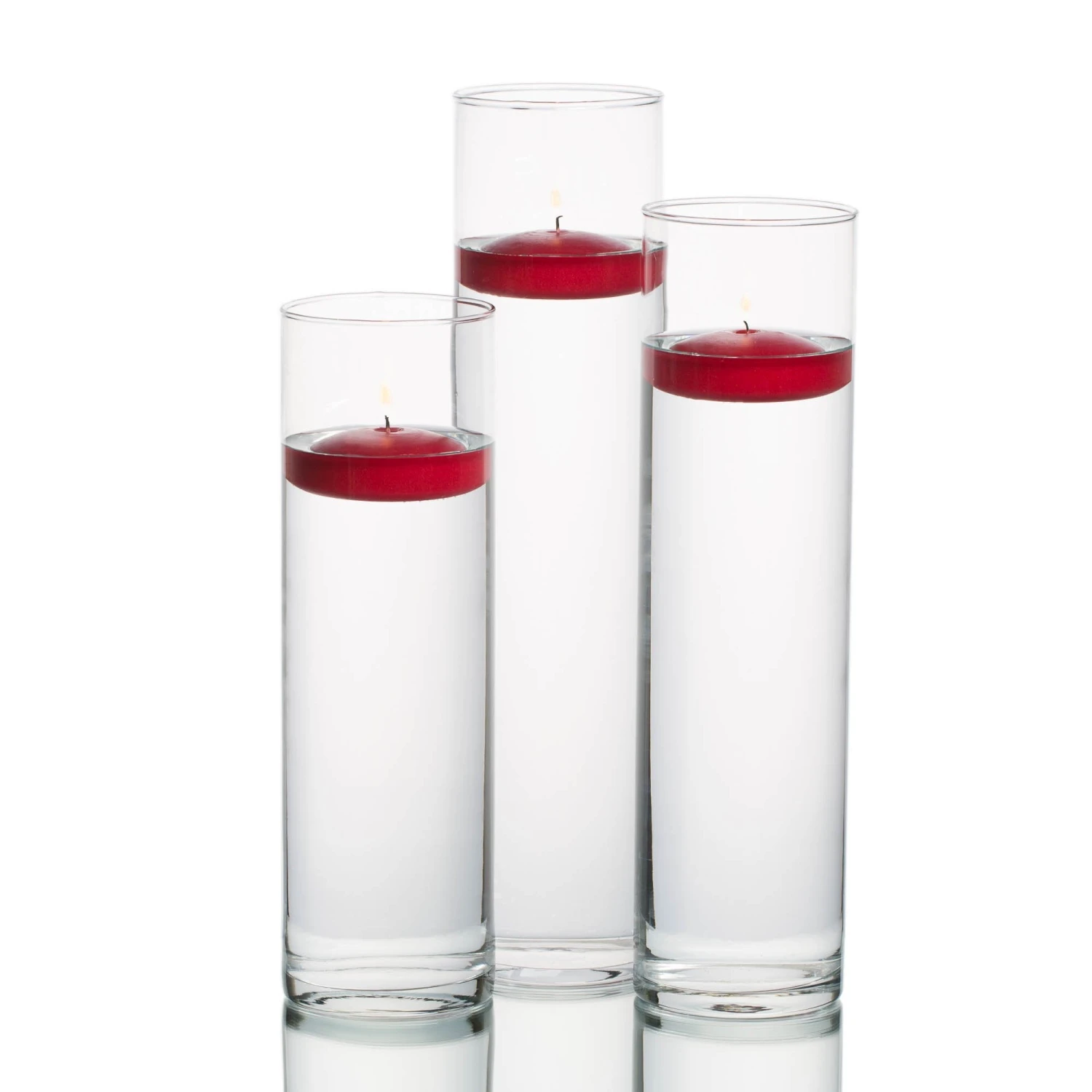 Eastland Tall Cylinder Vases With Richland Floating Candles Set Of 18 14 Eastland Tall Cylinder Vases With Richland Floating Candles Set Of 18 - Image 14