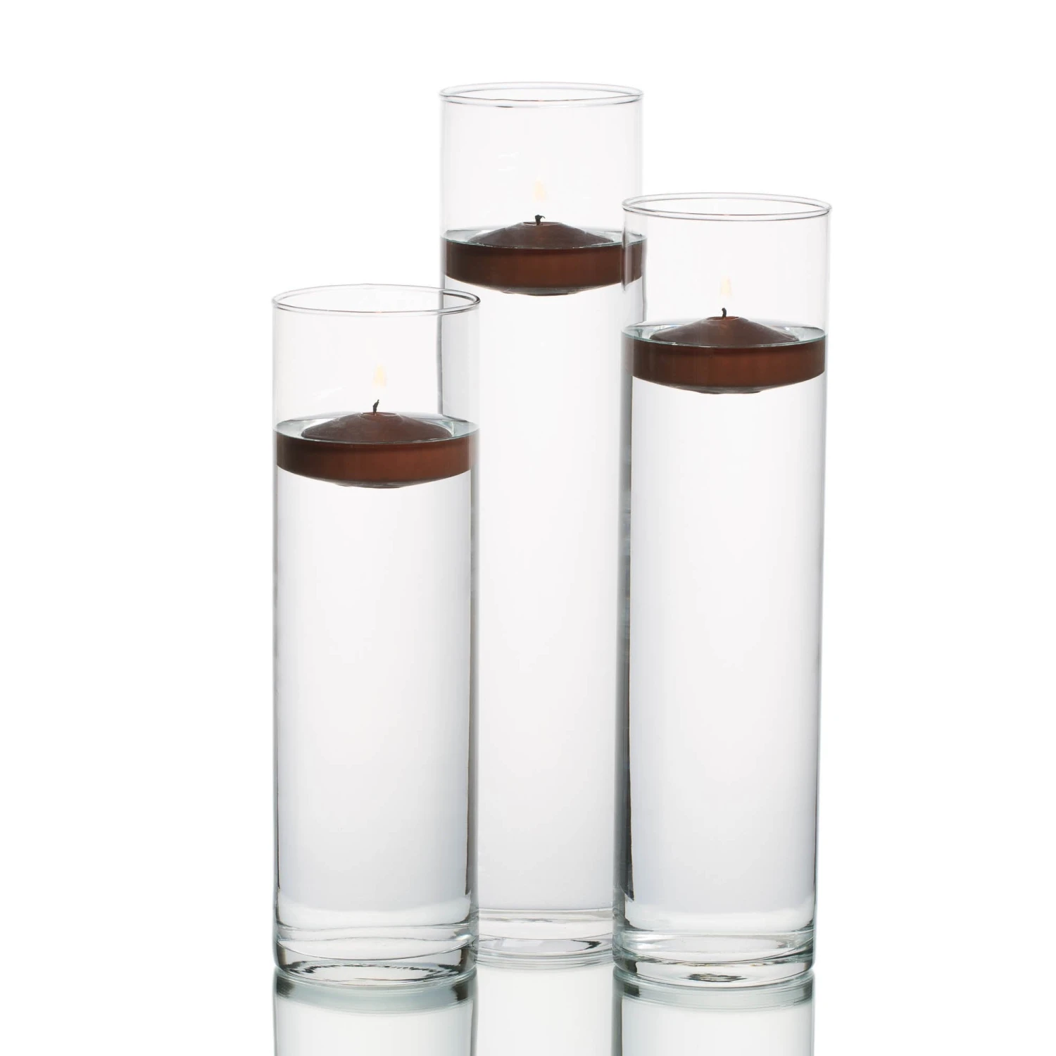 Eastland Tall Cylinder Vases With Richland Floating Candles Set Of 18 6 Eastland Tall Cylinder Vases With Richland Floating Candles Set Of 18 - Image 6