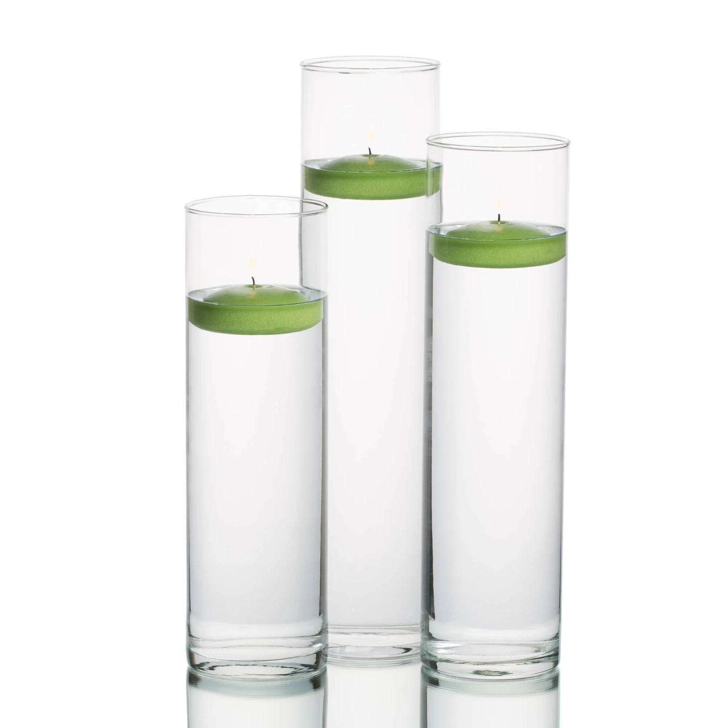 Eastland Tall Cylinder Vases With Richland Floating Candles Set Of 18 9 Eastland Tall Cylinder Vases With Richland Floating Candles Set Of 18 - Image 9