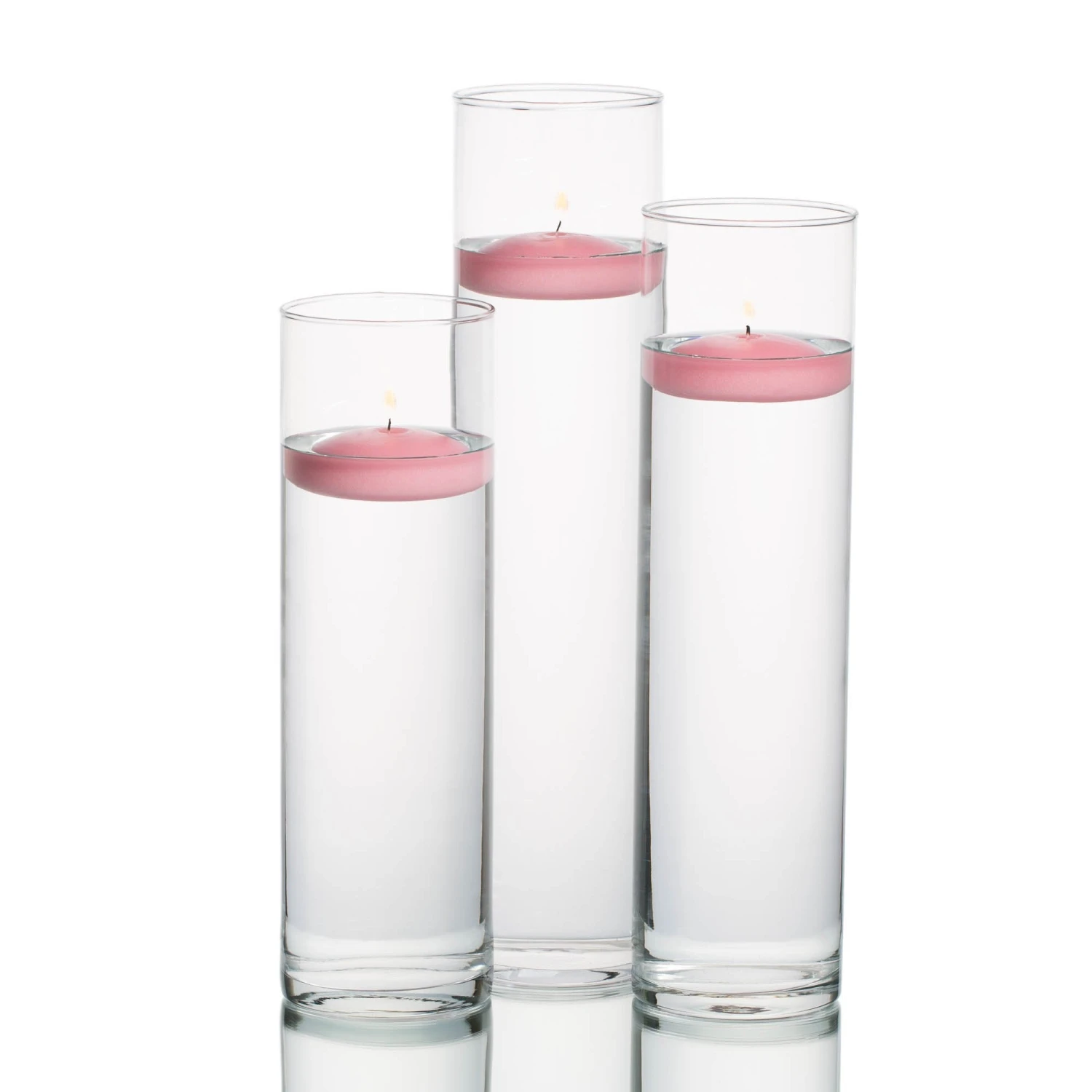 Eastland Tall Cylinder Vases With Richland Floating Candles Set Of 18 5 Eastland Tall Cylinder Vases With Richland Floating Candles Set Of 18 - Image 5