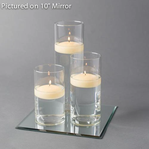 Eastland Square Mirror And Cylinder Vase Centerpiece With Richland 3" Floating Candles Set Of 7 10 Eastland Square Mirror And Cylinder Vase Centerpiece With Richland 3" Floating Candles Set Of 7 - Image 10