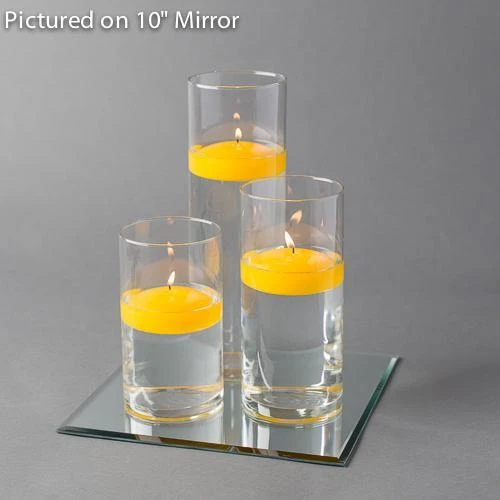 Eastland Square Mirror And Cylinder Vase Centerpiece With Richland 3" Floating Candles Set Of 7 6 Eastland Square Mirror And Cylinder Vase Centerpiece With Richland 3" Floating Candles Set Of 7 - Image 6