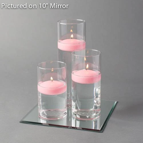 Eastland Square Mirror And Cylinder Vase Centerpiece With Richland 3" Floating Candles Set Of 7 4 Eastland Square Mirror And Cylinder Vase Centerpiece With Richland 3" Floating Candles Set Of 7 - Image 4