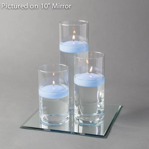 Eastland Square Mirror And Cylinder Vase Centerpiece With Richland 3" Floating Candles Set Of 7 2 Eastland Square Mirror And Cylinder Vase Centerpiece With Richland 3" Floating Candles Set Of 7 - Image 2