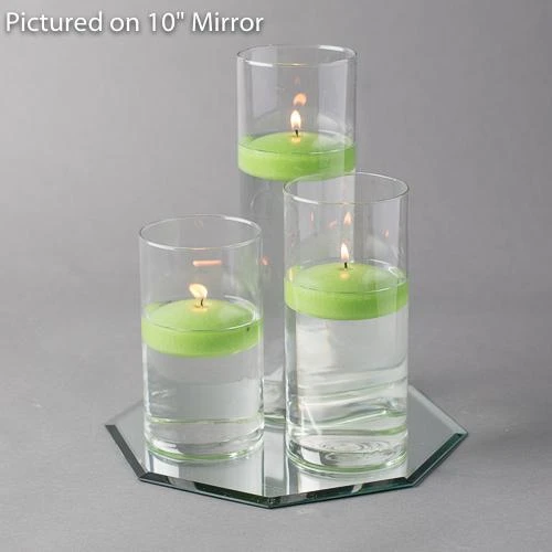 Eastland Octagon Mirror And Cylinder Vase Centerpiece With Richland 3" Floating Candles Set Of 7 6 Eastland Octagon Mirror And Cylinder Vase Centerpiece With Richland 3" Floating Candles Set Of 7 - Image 6