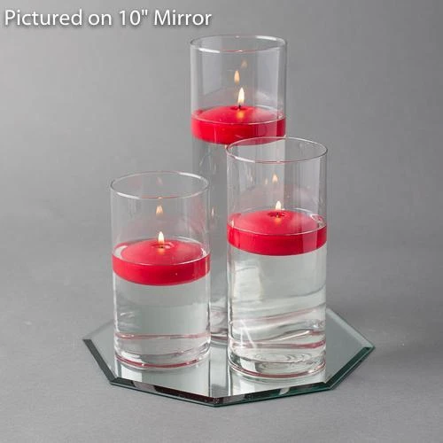 Eastland Octagon Mirror And Cylinder Vase Centerpiece With Richland 3" Floating Candles Set Of 7 7 Eastland Octagon Mirror And Cylinder Vase Centerpiece With Richland 3" Floating Candles Set Of 7 - Image 7