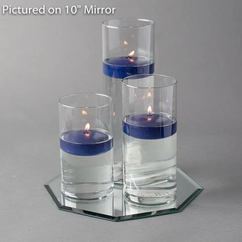Eastland Octagon Mirror And Cylinder Vase Centerpiece With Richland 3" Floating Candles Set Of 84 4 Eastland Octagon Mirror And Cylinder Vase Centerpiece With Richland 3" Floating Candles Set Of 84 - Image 4