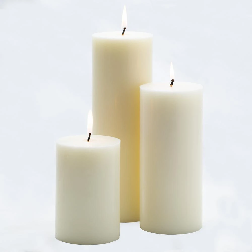 Richland 4" X 9" Light Ivory Pillar Candles Set Of 6 3 Richland 4" X 9" Light Ivory Pillar Candles Set Of 6 - Image 3