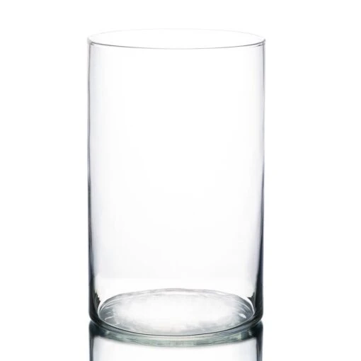 Richland Wide Cylinder Vase 6" X 10" Set Of 2