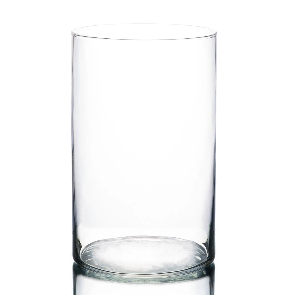 Richland Wide Cylinder Vase 6" X 10" Set Of 2 1 Richland Wide Cylinder Vase 6" X 10" Set Of 2