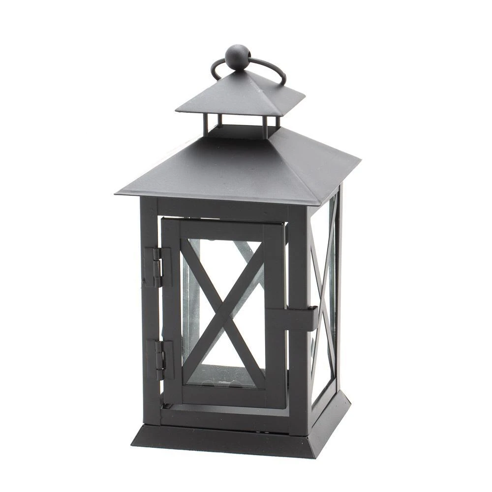 Richland Noble Lantern Black Metal 7" Set Of 6 2 Richland Noble Lantern Black Metal 7" Set Of 6 - Image 2