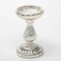 Richland Ribbed Unique Mercury Glass Pillar Candle Holder Set Of 3 10 Richland Ribbed Unique Mercury Glass Pillar Candle Holder Set Of 3 -Comme Des Garcons Store 967a6125 1