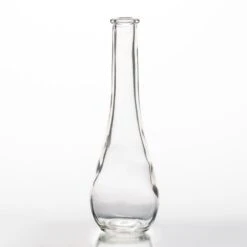 Richland Clear Round Teardrop Bud Vase 7" Set Of 12