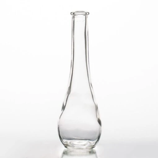 Richland Clear Round Teardrop Bud Vase 7" Set Of 12