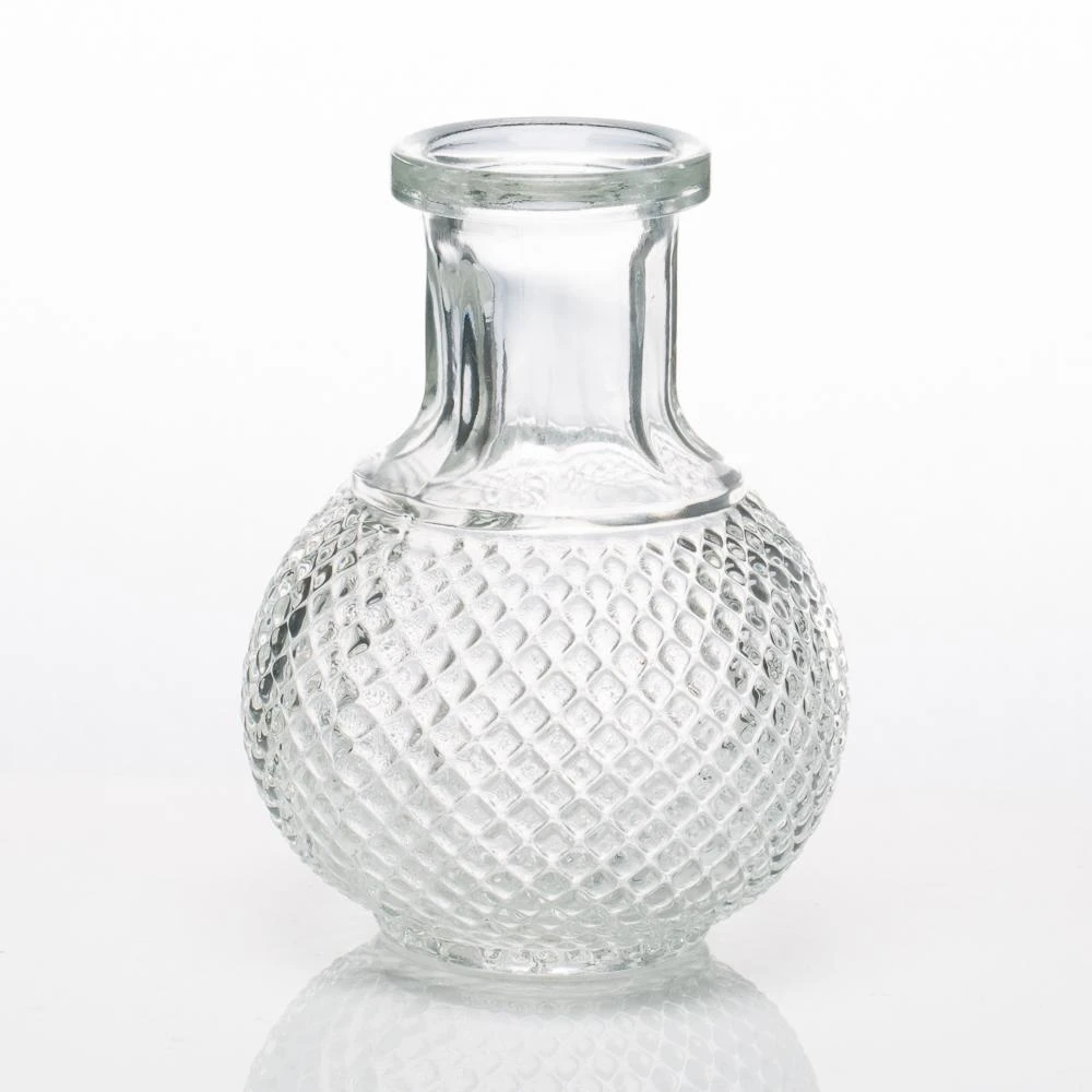Richland Glass Bud Vase Clear Round Perfume Set Of 12 1 Richland Glass Bud Vase Clear Round Perfume Set Of 12