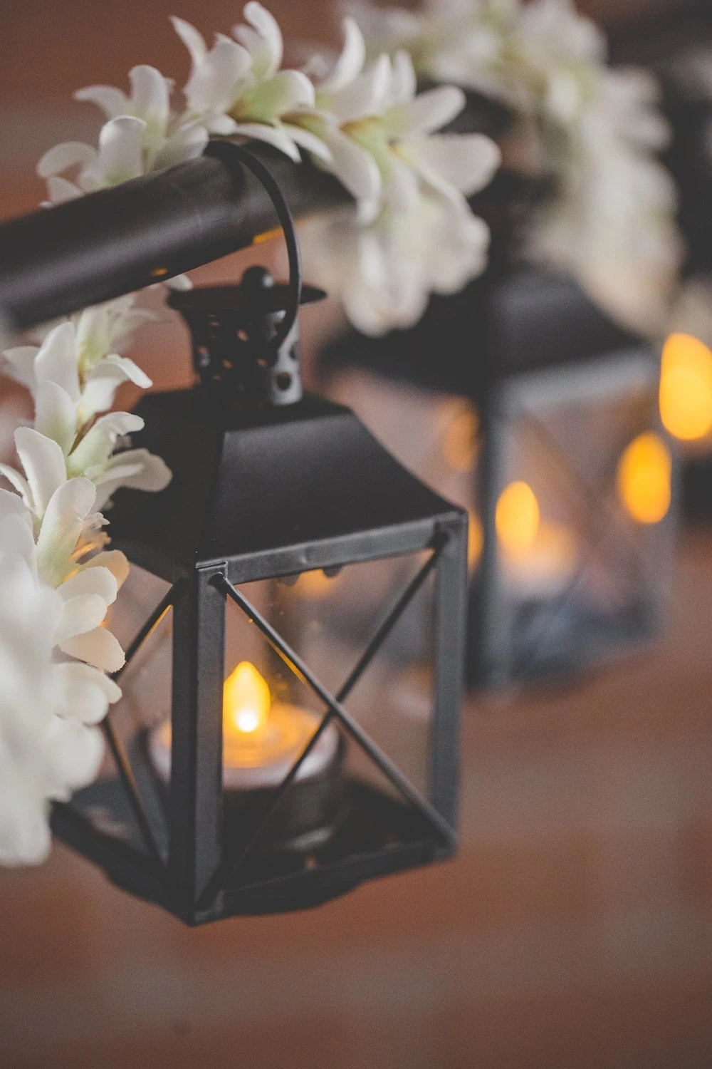 Richland Mini Tealight Lanterns Black Metal Set Of 25 2 Richland Mini Tealight Lanterns Black Metal Set Of 25 - Image 2