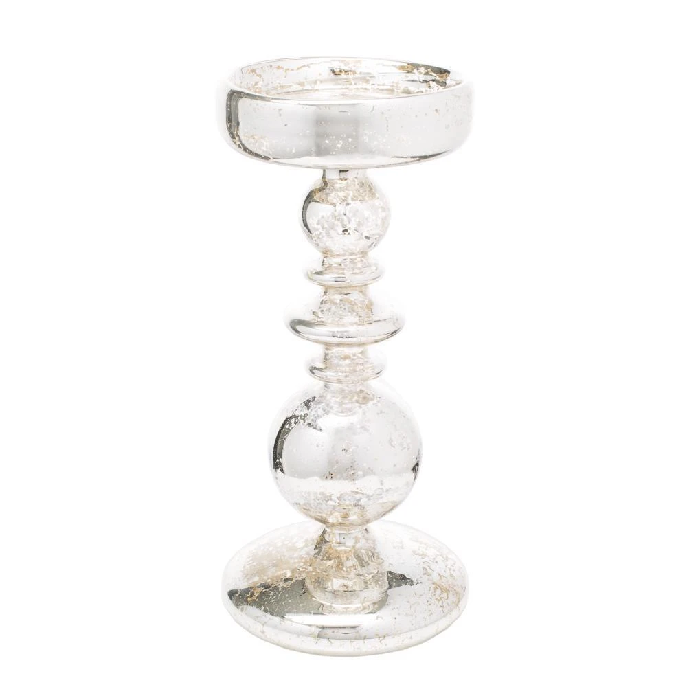 Richland Pillar Holder Unique Mercury Bubble - 8.5" - Set Of 6 1 Richland Pillar Holder Unique Mercury Bubble - 8.5" - Set Of 6