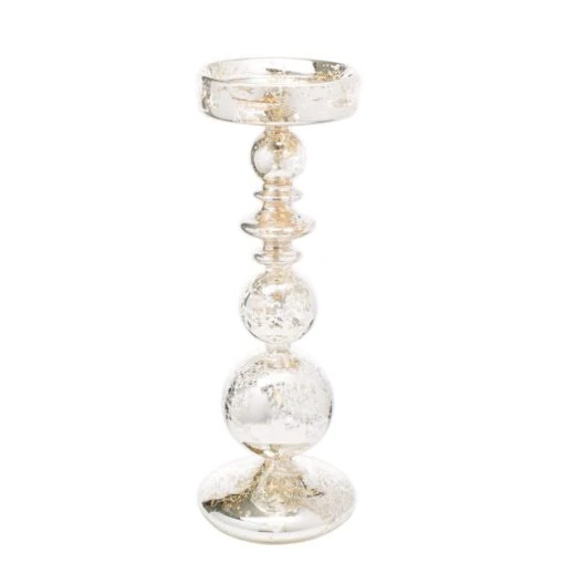 Richland Pillar Holder Unique Mercury Bubble - 11"