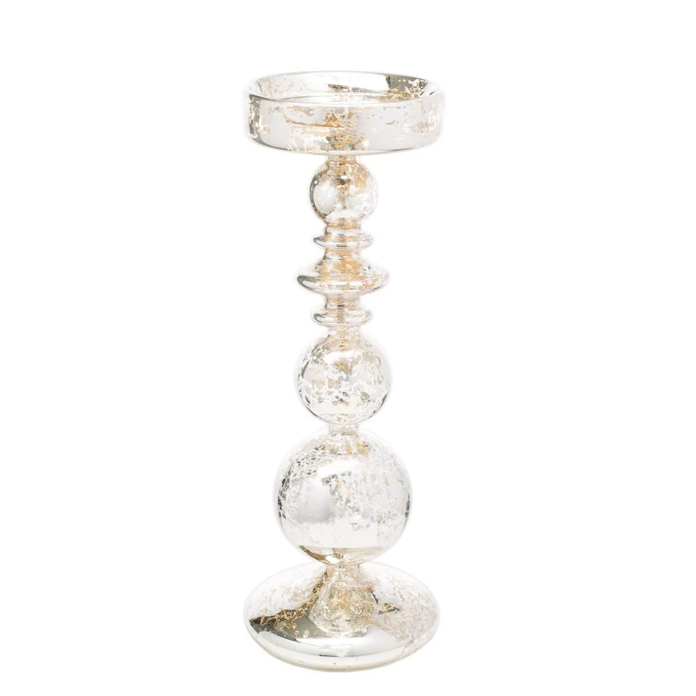 Richland Pillar Holder Unique Mercury Bubble - 11" 1 Richland Pillar Holder Unique Mercury Bubble - 11"
