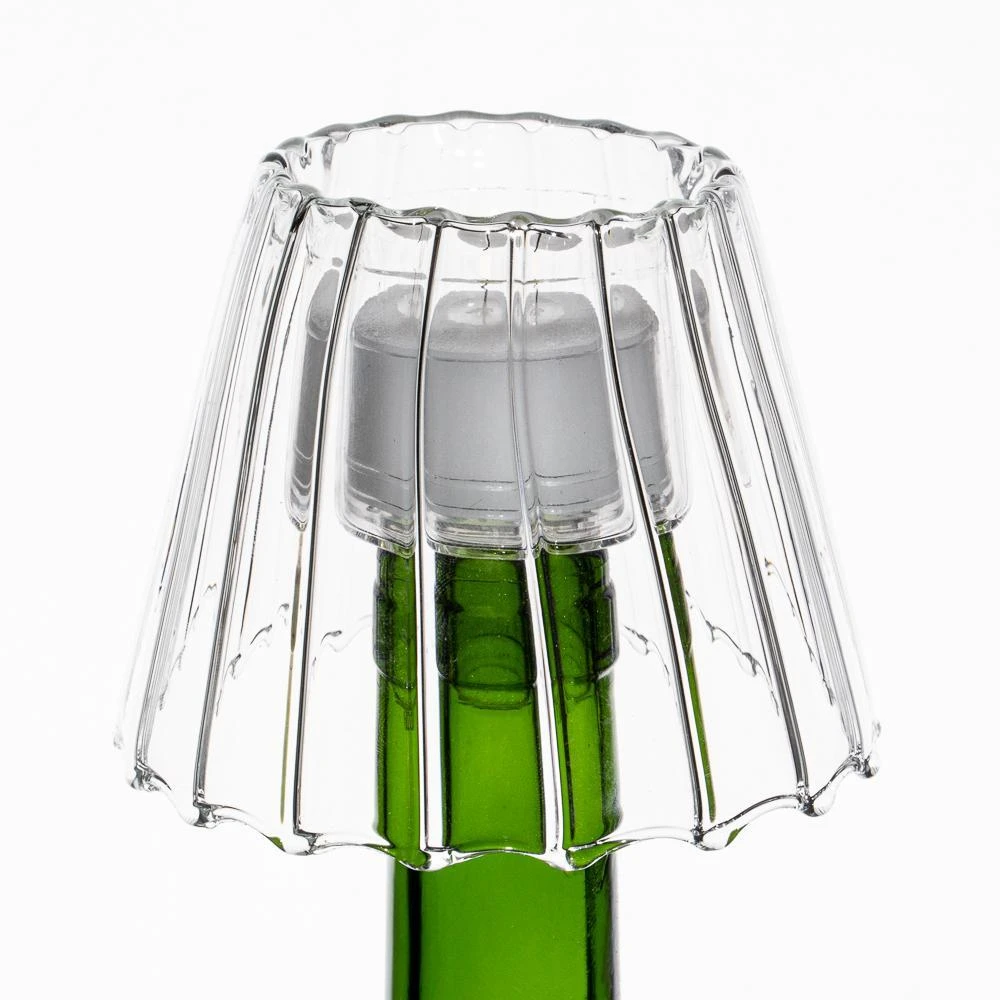 Richland Inza Wine Bottle Chandelier Glass Tealight Holder Set Of 12 3 Richland Inza Wine Bottle Chandelier Glass Tealight Holder Set Of 12 - Image 3