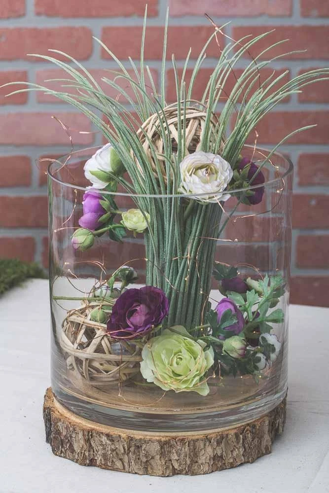 Glass Cylinder Vase 9" X 10" 2 Glass Cylinder Vase 9" X 10" - Image 2