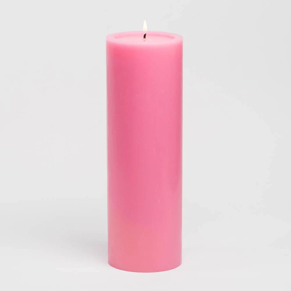 Richland 4" X 12" Pink Pillar Candle 1 Richland 4" X 12" Pink Pillar Candle