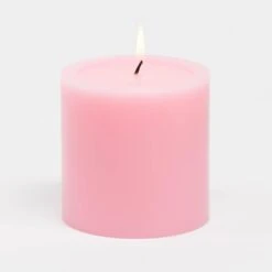 Richland 4" X 4" Pink Pillar Candles Set Of 6