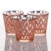 Richland Rose Gold Chevron Glass Holder - Medium Set Of 48