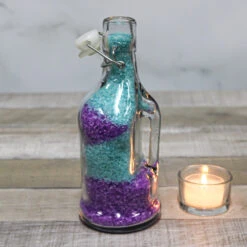 Richland Large Glass Jar With Topper 8" Set Of 12
