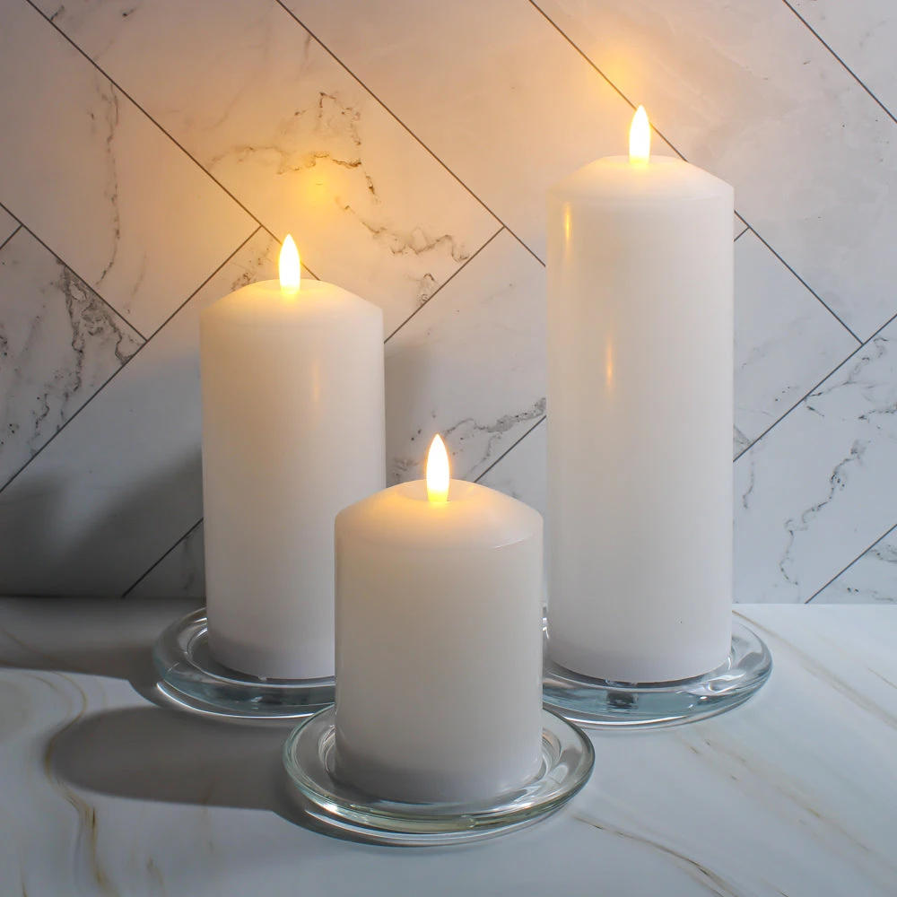 Eastland Glass Pillar Plate Round 4” Set Of 12 3 Eastland Glass Pillar Plate Round 4” Set Of 12 - Image 3