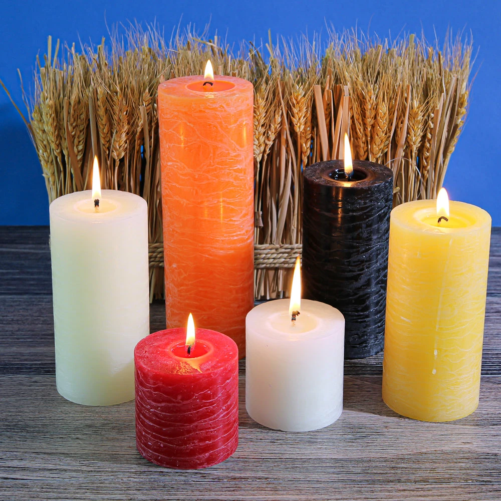 Richland Rustic Pillar Candle 3"x 3" White Set Of 12 3 Richland Rustic Pillar Candle 3"x 3" White Set Of 12 - Image 3