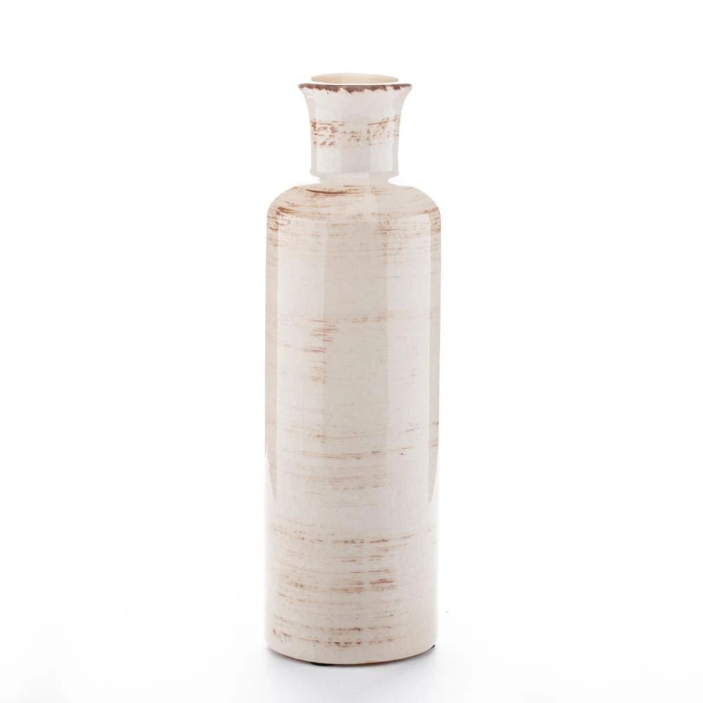 Richland Farmhouse White Ceramic Vase 10" Set Of 12 1 Richland Farmhouse White Ceramic Vase 10" Set Of 12