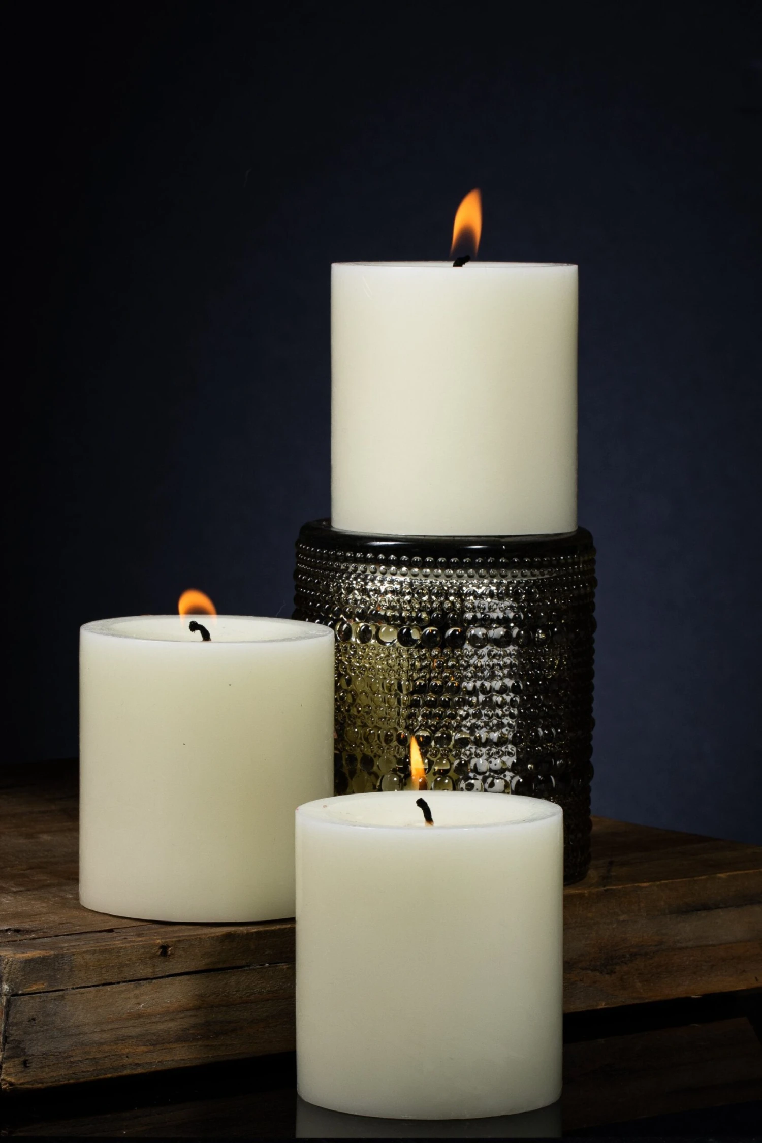 Richland Pillar Candles 3"x3" Light Ivory Set Of 12 3 Richland Pillar Candles 3"x3" Light Ivory Set Of 12 - Image 3