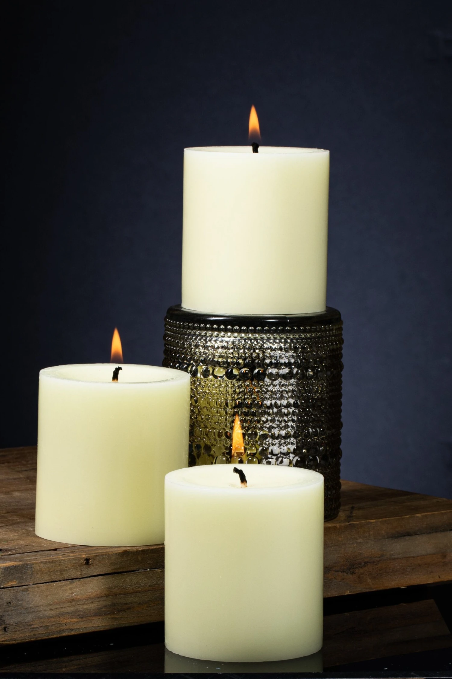 Richland Pillar Candles 3"x3" Ivory Set Of 12 3 Richland Pillar Candles 3"x3" Ivory Set Of 12 - Image 3
