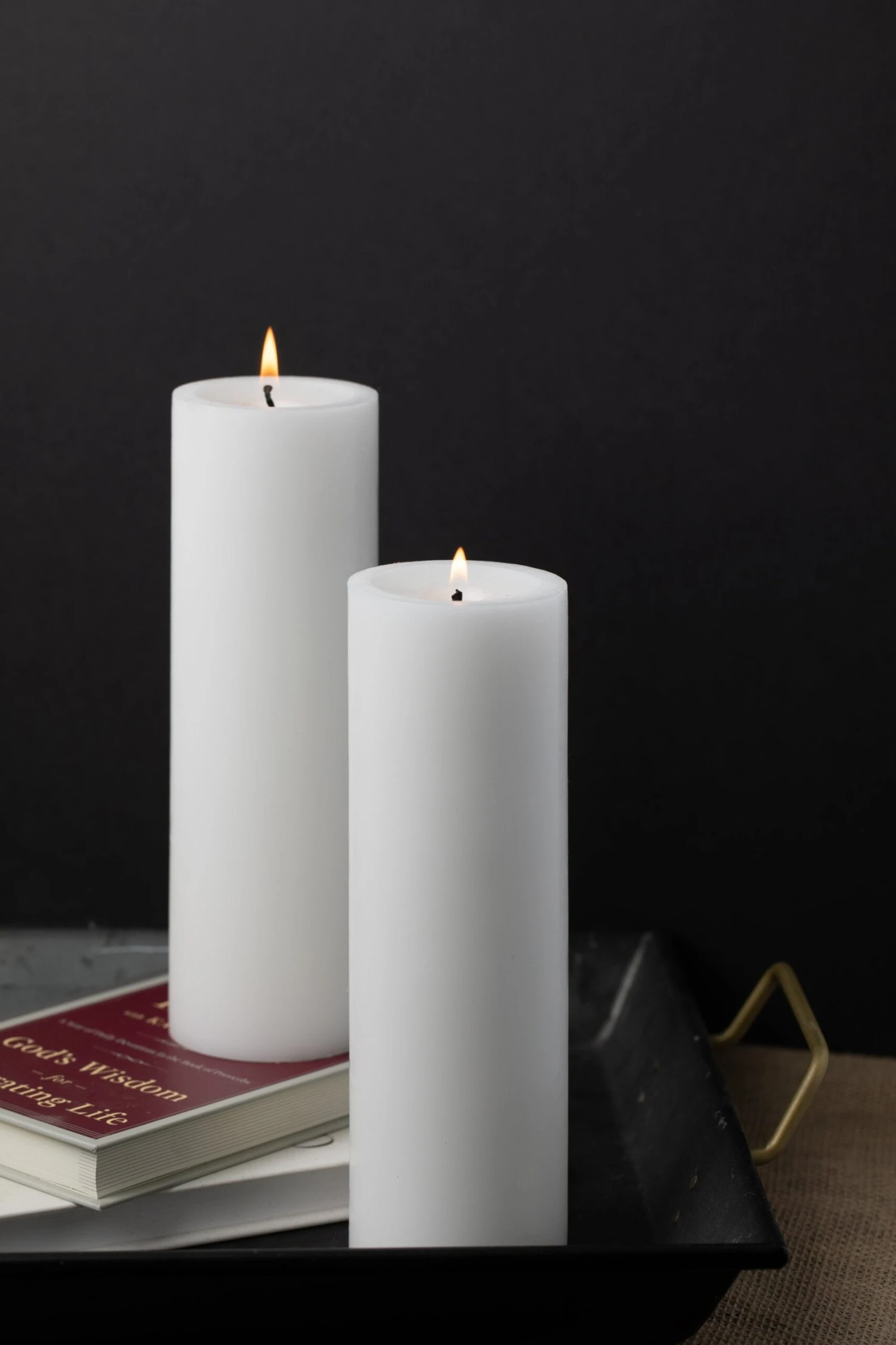 Richland Pillar Candles 3"x9" White Set Of 12 2 Richland Pillar Candles 3"x9" White Set Of 12 - Image 2