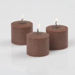 Richland Votive Candles Unscented Brown 10 Hour Set Of 288