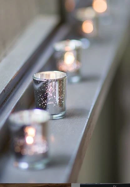 Richland Silver Mercury Votive Holders Set Of 12 3 Richland Silver Mercury Votive Holders Set Of 12 - Image 3