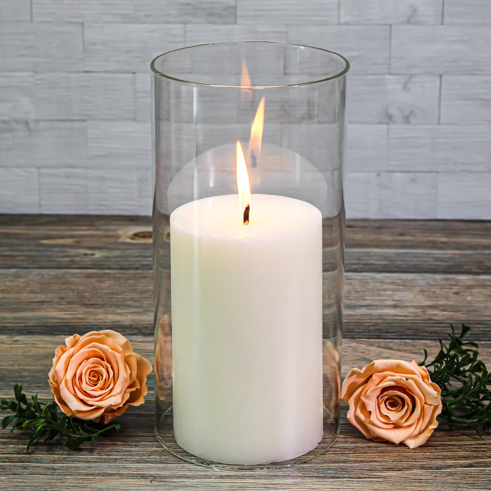 Richland Glass Chimney Candle Shade 5" X 10" 2 Richland Glass Chimney Candle Shade 5" X 10" - Image 2